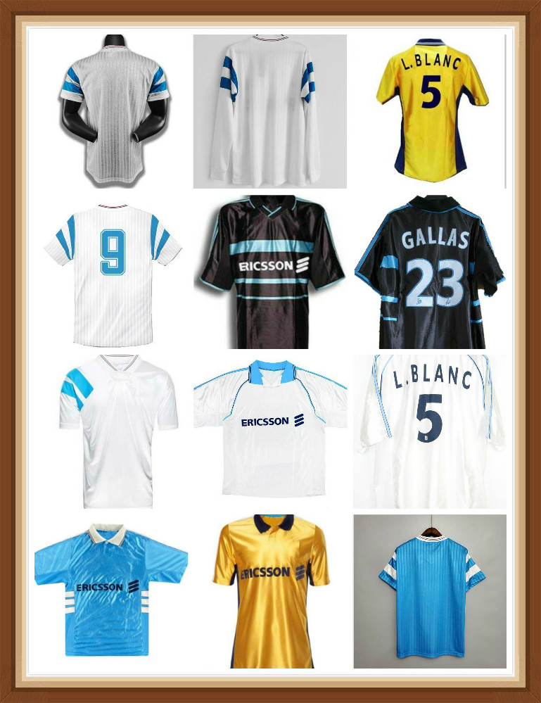 Vintage 1990 1991 1992 1993 1998 1999 2000 Retro Soccer Jersey Maillot Olympique de Marseille Football shirts CANTONA WADDLE PELrsey PELE Kit, Black;yellow
Vintage 1990 1991 1992 1993 1998 1999 2000 Retro Soccer Jersey Maillot Olympique de Marseille Football shirts CANTONA WADDLE PELrsey PELE Kit, Black;yellow