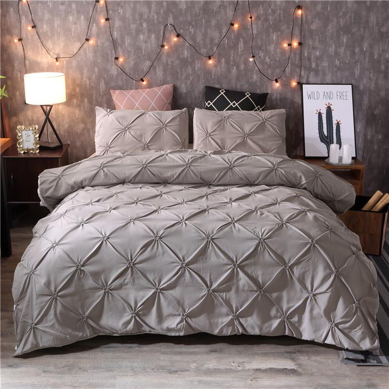 Bedding Sets Simple Style Set Double Bed Polyester Pinch Pleat Gray Duvet Cover With Pillowcase 2/3pcs Linen King Size, Purple
Bedding Sets Simple Style Set Double Bed Polyester Pinch Pleat Gray Duvet Cover With Pillowcase 2/3pcs Linen King Size, Purple
