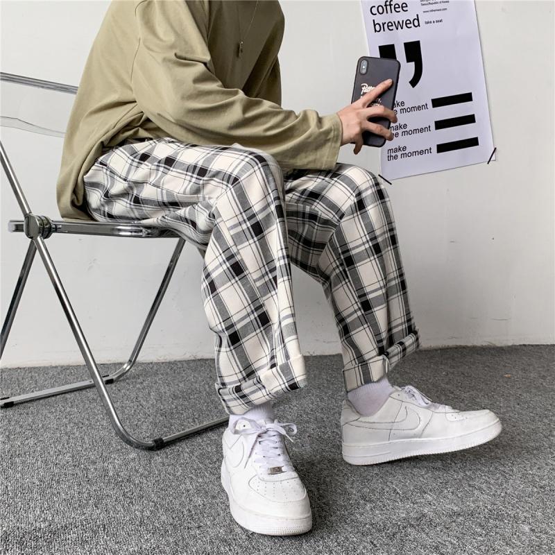 Men's Sleepwear QWEEK Plaid Pants Men Women's Home Clothes Linens Korean Checked Trousers Male Sleep Bottoms Summer Wide Leg Harajuku, Black;brown
Men's Sleepwear QWEEK Plaid Pants Men Women's Home Clothes Linens Korean Checked Trousers Male Sleep Bottoms Summer Wide Leg Harajuku, Black;brown