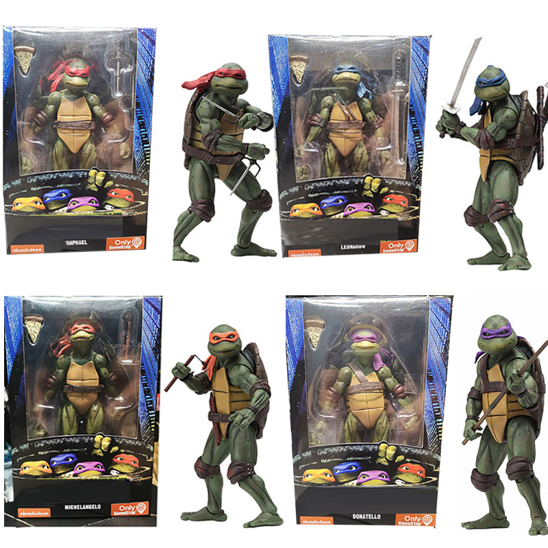 Neca Classic Movie Film 1990's Leonardo Figure Raphael Michelangelo Donatello Action Toys Doll Model, B in retail box
Neca Classic Movie Film 1990's Leonardo Figure Raphael Michelangelo Donatello Action Toys Doll Model, B in retail box