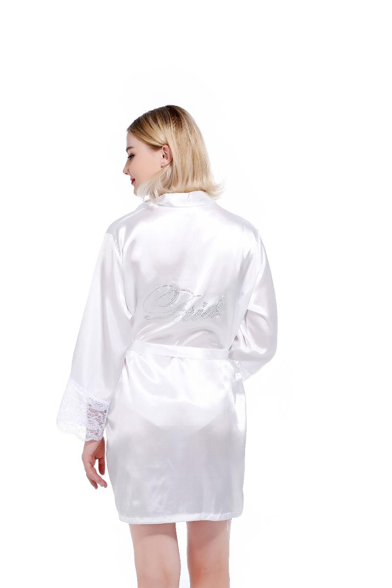 Women's Sleepwear Robe Wedding Bride Women Nightwear White Bridal Dress Bathrobe Night Home Gown Nightgown Dressing, As the photo show
Women's Sleepwear Robe Wedding Bride Women Nightwear White Bridal Dress Bathrobe Night Home Gown Nightgown Dressing, As the photo show