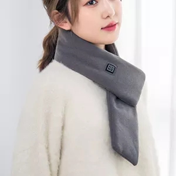 Unisex Rechargeable Heated Scarf Winter Fever Scarf Heated Scarf USB Neck Wrap with Power bank 80 cm Length