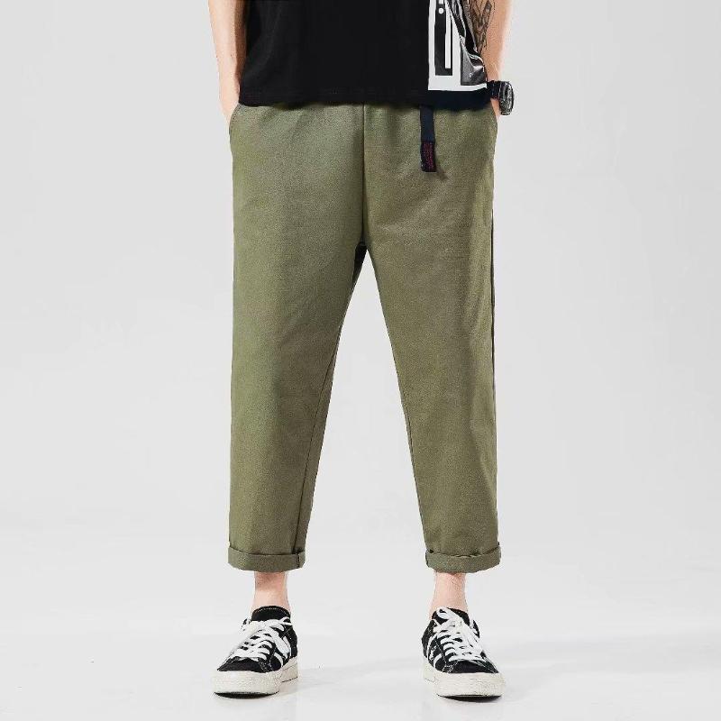 Men's Cargo Pants Solid Harem Hip Hop Casual Male Joggers Trousers Fashion Streetwear Sweatpants Men Clothing