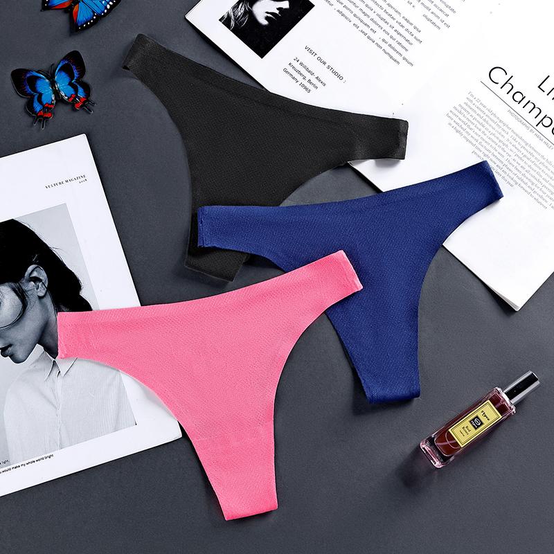 Women's Panties 3 Pcs Underwear For Women Seamless Sexy Lingerie Sports Breathable Lady G-string Female Thongs Woman BANNIROU, Black-darkblue-pink
Women's Panties 3 Pcs Underwear For Women Seamless Sexy Lingerie Sports Breathable Lady G-string Female Thongs Woman BANNIROU, Black-darkblue-pink