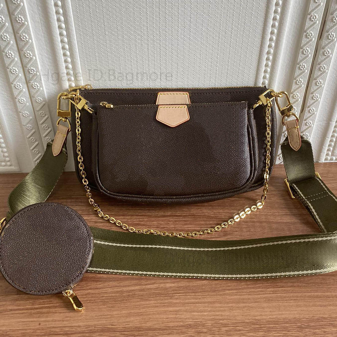 Multi Pochette Accessoires Bag Handbag Purses Three-piece combination Old Flower Mini Pochettes Genuine Leather Crossbody Shoulder Bags Woman Wallets Clutch, Red
Multi Pochette Accessoires Bag Handbag Purses Three-piece combination Old Flower Mini Pochettes Genuine Leather Crossbody Shoulder Bags Woman Wallets Clutch, Red