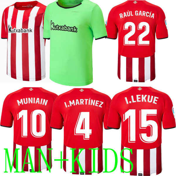 Bilbao 21 22 away soccer Jerseys home green kids DE ESPANA 2021 2022 I.LEKUE I.MARTINZ RAUL GARCIA jersey football shirts WILLIAMS MUNIAIN 10, Home kids
Bilbao 21 22 away soccer Jerseys home green kids DE ESPANA 2021 2022 I.LEKUE I.MARTINZ RAUL GARCIA jersey football shirts WILLIAMS MUNIAIN 10, Home kids