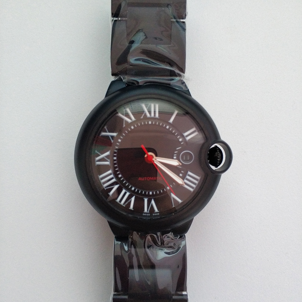 All black mens watch automatic movement mechanical stainless steel sapphire glass samurai watches original clasp waterproof wristwatch montre de luxe, Red scale
All black mens watch automatic movement mechanical stainless steel sapphire glass samurai watches original clasp waterproof wristwatch montre de luxe, Red scale