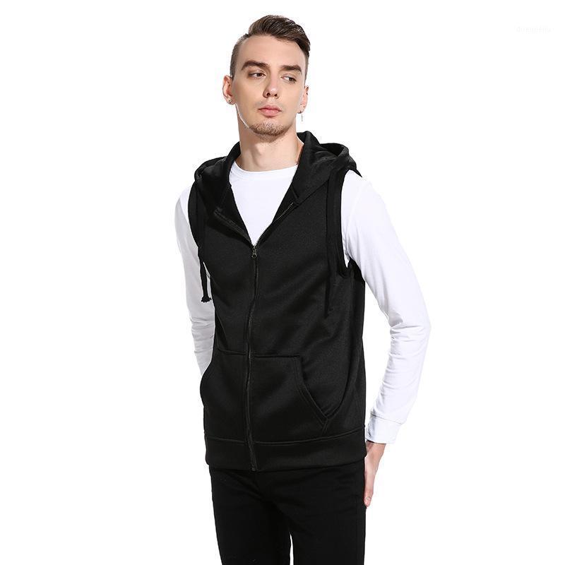 Running Sets Men Hooded Jacket Zipper Pockets Fleece Vest Comfortable Party, Black;blue
Running Sets Men Hooded Jacket Zipper Pockets Fleece Vest Comfortable Party, Black;blue