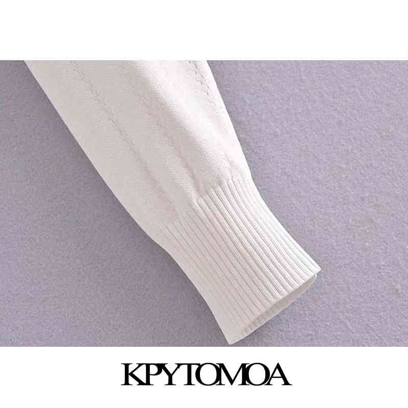 Women Fashion With Bejewelled Buttons Cropped Knit Cardigan Sweater Long Sleeve Female Outerwear Chic Tops 210420