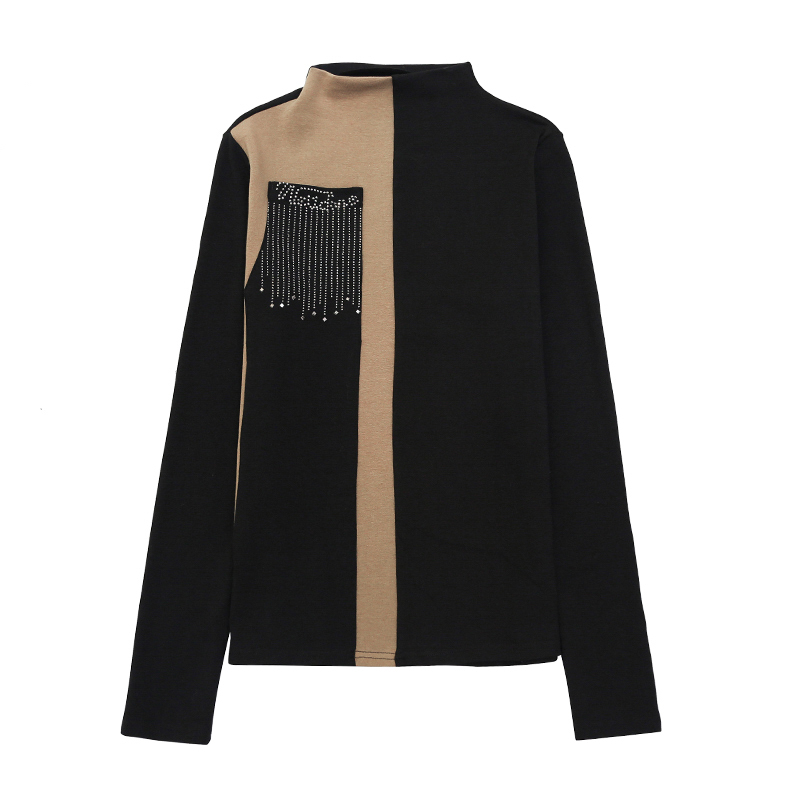 poleras mujer de moda long sleeve shirt women tee femme clothes stranger things t Patchwork 7557 50 210427