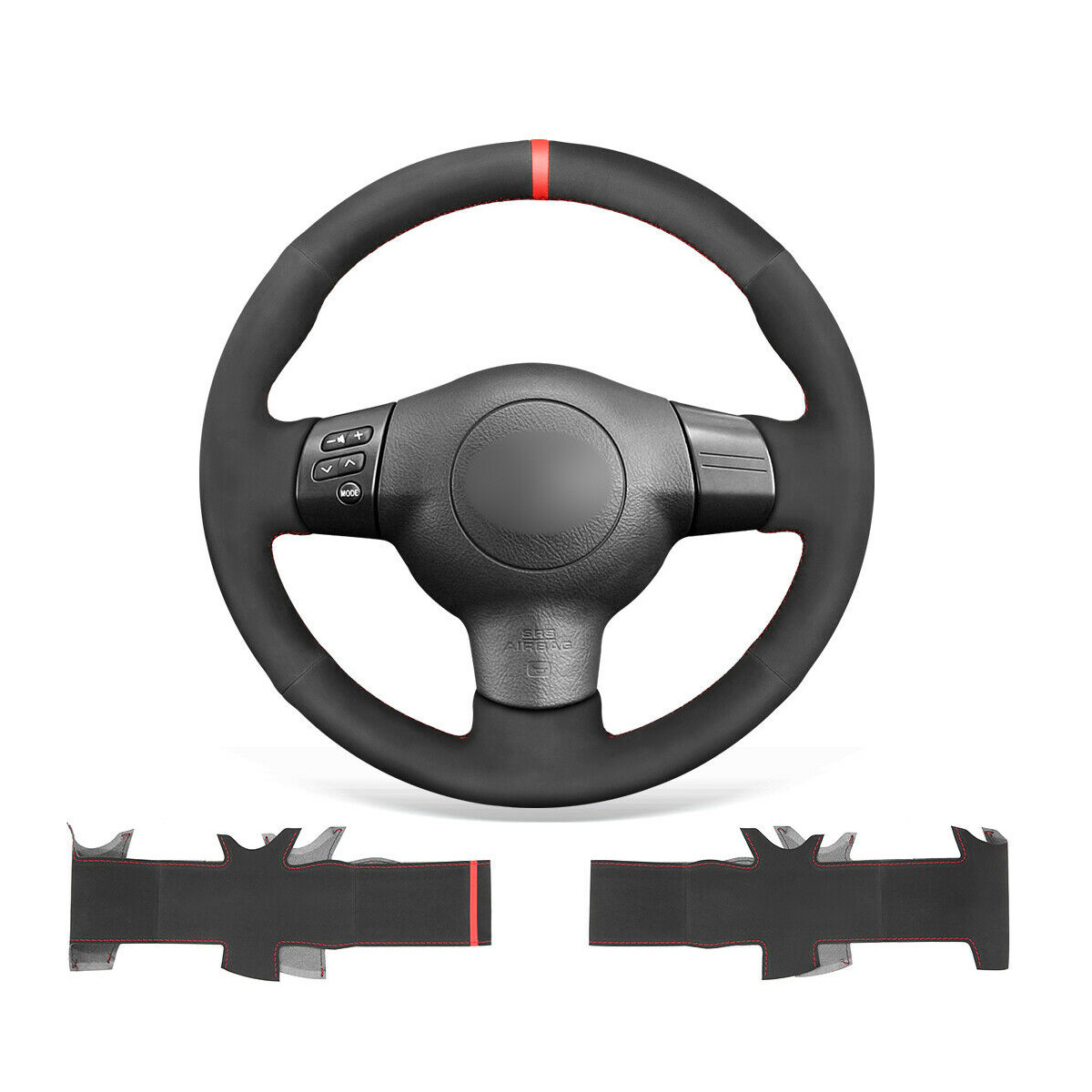DIY Custom Soft Black Suede Steering Wheel Cover For Toyota Corolla Caldina RAV-4
DIY Custom Soft Black Suede Steering Wheel Cover For Toyota Corolla Caldina RAV-4