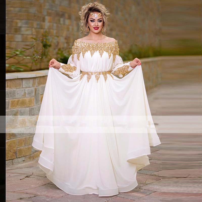 Robe De Mariee Traditional Kosovo Caftan White Prom Dresses 2021 Off Shoulder Long Sleeves Lace Appliques Evening Party Gowns Wear, Royal blue
Robe De Mariee Traditional Kosovo Caftan White Prom Dresses 2021 Off Shoulder Long Sleeves Lace Appliques Evening Party Gowns Wear, Royal blue