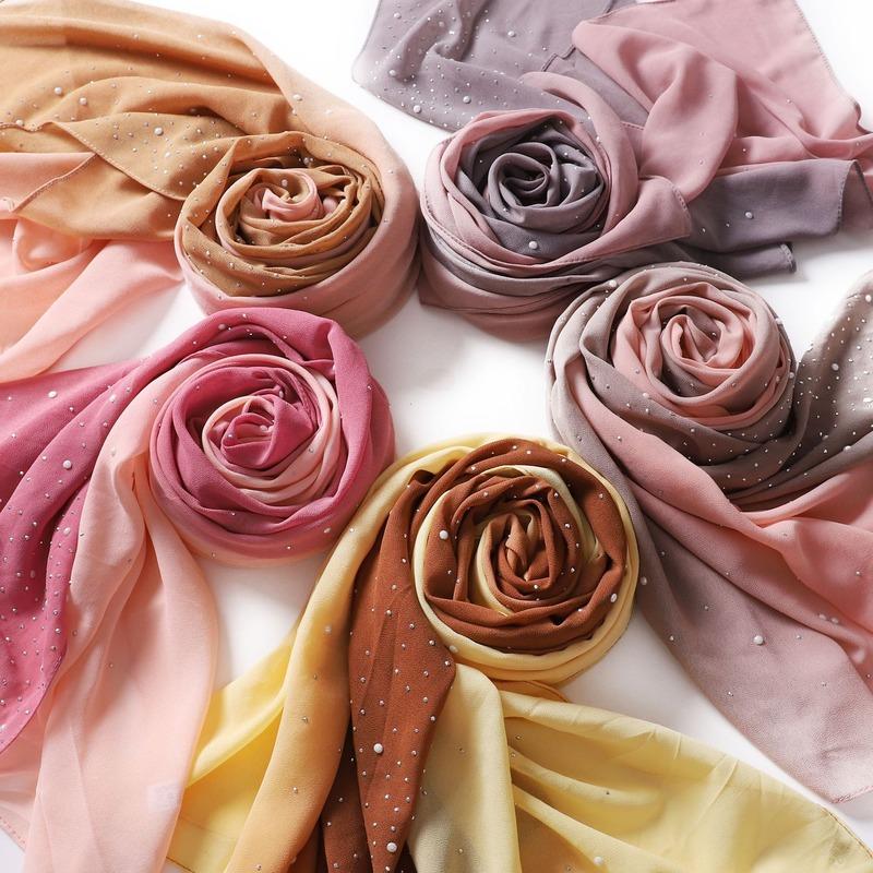 Scarves Women Fashion Scarf Malaysia Color Matching Two-color Gradient Chiffon Long Porcelain Starry Drilling Headscarf 192
Scarves Women Fashion Scarf Malaysia Color Matching Two-color Gradient Chiffon Long Porcelain Starry Drilling Headscarf 192