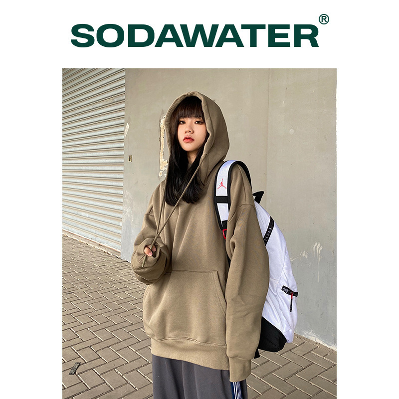 soda wear | evergreen autumn winter solid color plush stand collar oversize off shoulder men's hoodie, Black
soda wear | evergreen autumn winter solid color plush stand collar oversize off shoulder men's hoodie, Black