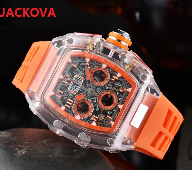 Classic Mens Multi Functional Watch 43mm Sapphire Mirror Rubber Silicone Waterproof center clock calendar reloje man japan quartz movement chronograph watches, As pic
Classic Mens Multi Functional Watch 43mm Sapphire Mirror Rubber Silicone Waterproof center clock calendar reloje man japan quartz movement chronograph watches, As pic