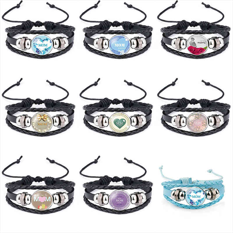 Mother's Day Jewelry Best Mom Ever Charm Bracelets for Women Mother Braided Leather Rope String Chains Bangle Gift
Mother's Day Jewelry Best Mom Ever Charm Bracelets for Women Mother Braided Leather Rope String Chains Bangle Gift