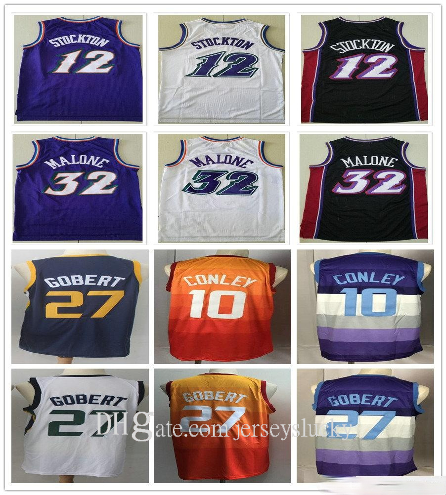Stitched Retro Men Karl 32 Malone John 10 Conley Rudy 12 Stockton Jerseys Basketball New Mike 27 Gobert Jerseys Shirts Purple White Black, Black;red
Stitched Retro Men Karl 32 Malone John 10 Conley Rudy 12 Stockton Jerseys Basketball New Mike 27 Gobert Jerseys Shirts Purple White Black, Black;red