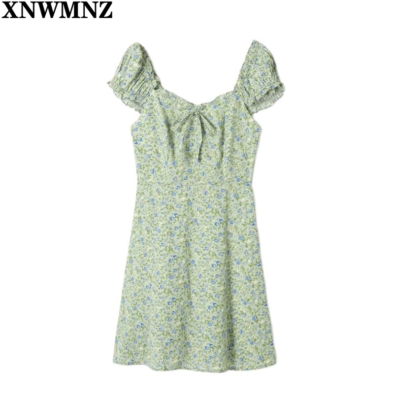 Vintage Cap Sleeve Women Dress Chic Green Floral Print Chiffon mini Dresses Retro Vestidos summer women' dress robe 210520, Army green
Vintage Cap Sleeve Women Dress Chic Green Floral Print Chiffon mini Dresses Retro Vestidos summer women' dress robe 210520, Army green