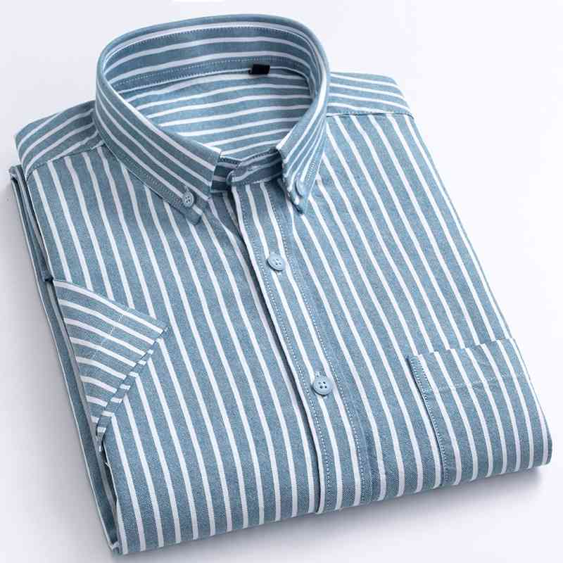 Summer thick Stripe Shirt Men's short sleeve green vertical stripe shirt trend loose cotton inch, White;black
Summer thick Stripe Shirt Men's short sleeve green vertical stripe shirt trend loose cotton inch, White;black