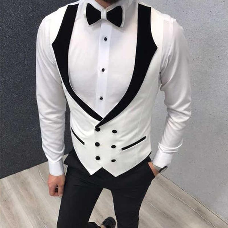 Men's Vests Slim Fit Men Vest With Double Breasted White And Black One Piece Custom Man Waistcoat For Formal Wedding Groomsmen Fashion, Same as image
Men's Vests Slim Fit Men Vest With Double Breasted White And Black One Piece Custom Man Waistcoat For Formal Wedding Groomsmen Fashion, Same as image
