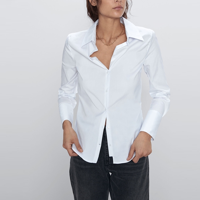 Casual Women Long Sleeve White Blouse Office Lady Shirt Turn Down Collar Basic Female Spring Tops XB9636 210525, Black
Casual Women Long Sleeve White Blouse Office Lady Shirt Turn Down Collar Basic Female Spring Tops XB9636 210525, Black