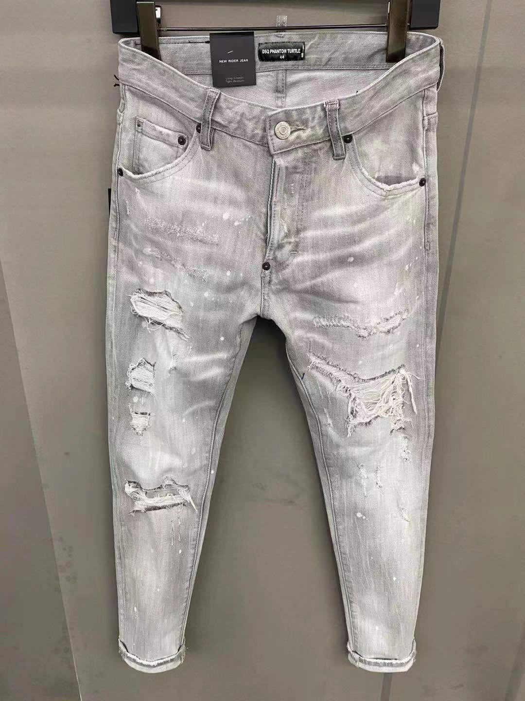 DSQ PHANTOM TURTLE Classic Fashion Man Jeans Hip Hop Rock Moto Mens Casual Design Ripped Jeans Distressed Skinny Denim Biker DSQ Jeans 6949, As picture
DSQ PHANTOM TURTLE Classic Fashion Man Jeans Hip Hop Rock Moto Mens Casual Design Ripped Jeans Distressed Skinny Denim Biker DSQ Jeans 6949, As picture
