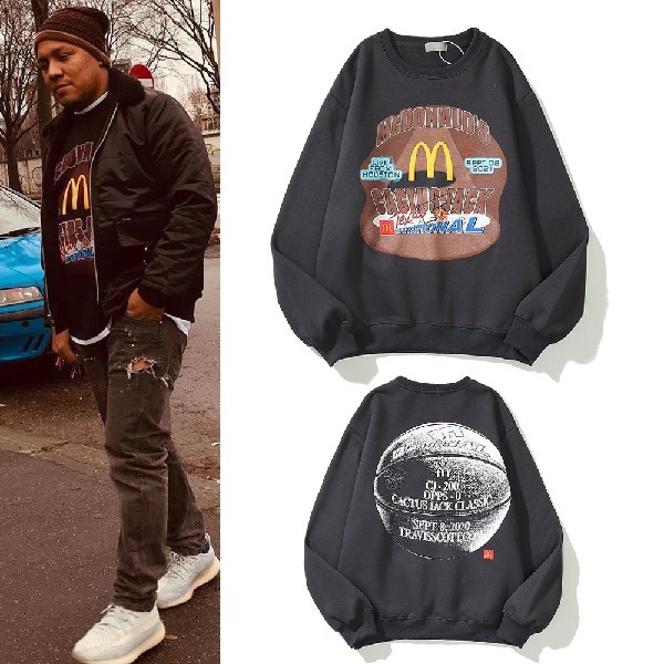 2021 Sweatshirts Travis Scott CPFM McDonalds McDonald's joint crew neck sweater men and women couple XF17, Black
2021 Sweatshirts Travis Scott CPFM McDonalds McDonald's joint crew neck sweater men and women couple XF17, Black