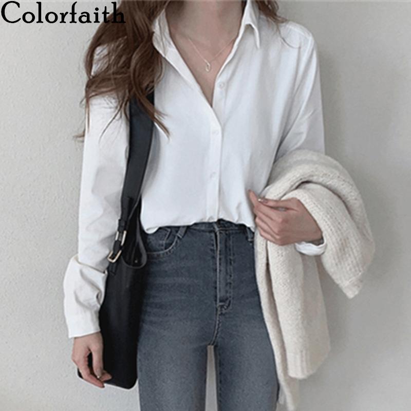 Women's Blouses & Shirts Colorfaith 2021 Women Autumn Winter Blouse Casual Oversize Elegant Solid Fashionable Office Lady Wild Tops BL3277, White
Women's Blouses & Shirts Colorfaith 2021 Women Autumn Winter Blouse Casual Oversize Elegant Solid Fashionable Office Lady Wild Tops BL3277, White