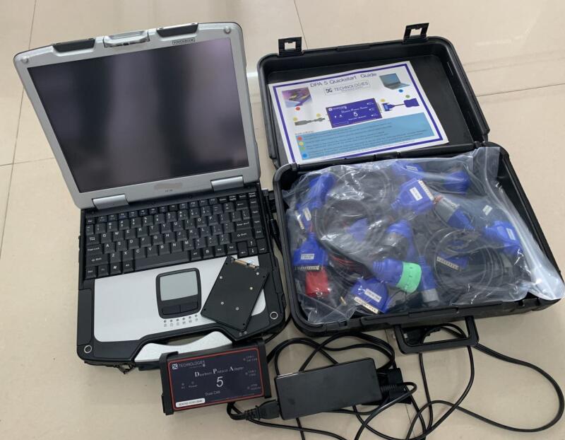 Professional DPA5 Dearborn Protocol Adapter 5 Best Quality Heavy Duty Truck Scanner multi-language with cf30 touch laptop Auto diagnositc tool