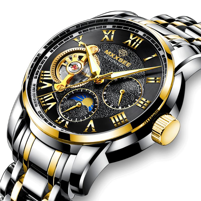 Dropship Men Mechanical Watch Fashion Business Automatic Clock Masculino Wristwatch Luxury Steel Relogio Designer Wristwatches, Black a
Dropship Men Mechanical Watch Fashion Business Automatic Clock Masculino Wristwatch Luxury Steel Relogio Designer Wristwatches, Black a