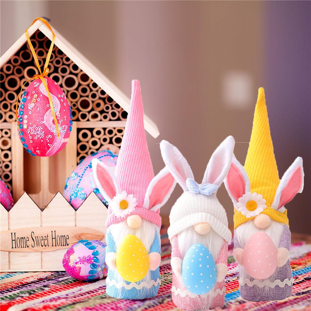 2021 Easter Ornaments Handmade Faceless Plush Doll Gnome Bunny with Easter Egg Home Decor Spring Gifts for Kids Christmas Decorations
2021 Easter Ornaments Handmade Faceless Plush Doll Gnome Bunny with Easter Egg Home Decor Spring Gifts for Kids Christmas Decorations
