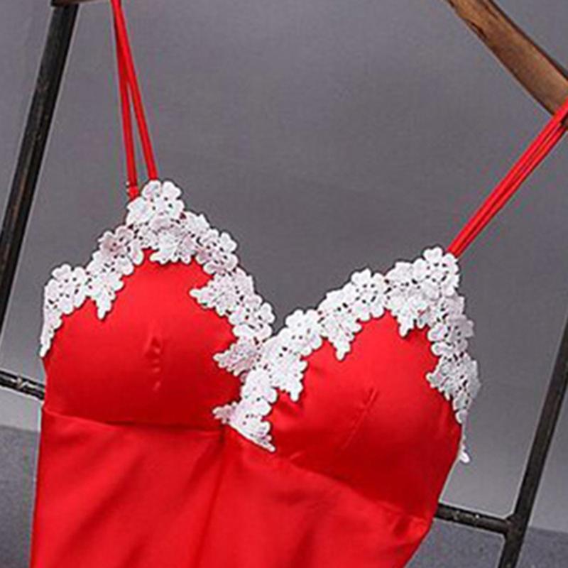 Lace Sleepshirts Women Summer Clothes Sleep Wear Sleeveless Lingerie Sleepwear Nightwear Robe Silk Dress Fashion Sexy Nightgown Women's