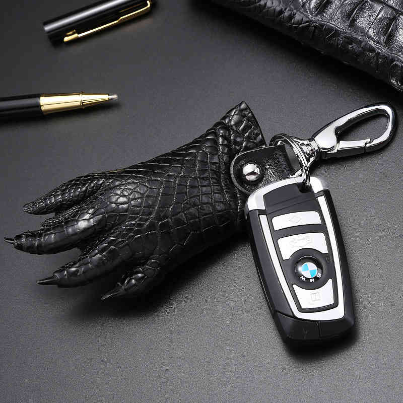 Net Red Key Chain Creative Handmade Personalized High-grade Crocodile Claw Car Tide Brand Pendant Men's Leather Bag