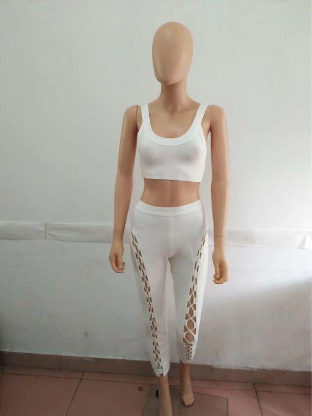 Women's Jumpsuits & Rompers Women Solid Sexy Hollow Out White Bandage Jumpsuit 2021 Elegant Knitted Designer Party, As pic
Women's Jumpsuits & Rompers Women Solid Sexy Hollow Out White Bandage Jumpsuit 2021 Elegant Knitted Designer Party, As pic