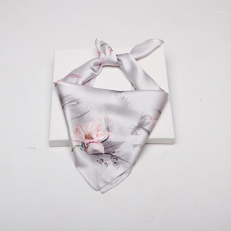 Scarves Spring Summer Women Decorative 100% Silk Scarf Variety Headscarf Elegant Pink Magnolia Print Drop 53*53cm, Blue;gray
Scarves Spring Summer Women Decorative 100% Silk Scarf Variety Headscarf Elegant Pink Magnolia Print Drop 53*53cm, Blue;gray