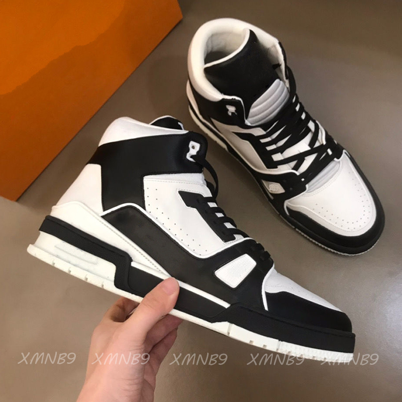 Designer TRAINER High-top Sneakers Mens Fashion Cowhide High Quality European and American 2021 Basketball Casual Shoes High Quality 1A5QCO, Black with l*g*
Designer TRAINER High-top Sneakers Mens Fashion Cowhide High Quality European and American 2021 Basketball Casual Shoes High Quality 1A5QCO, Black with l*g*