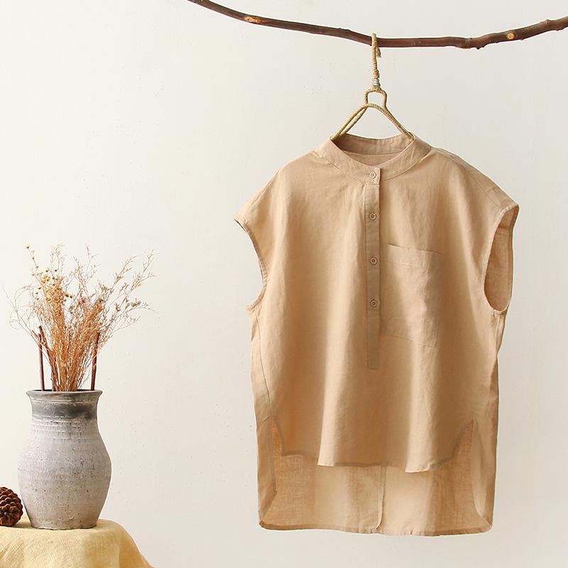 Women's Tanks & Camis Cotton Linen Summer Tops For Women Vintage Casual Sleeveless Asymmetric Button Top Mujer Femme Blusas 121574WTA, White
Women's Tanks & Camis Cotton Linen Summer Tops For Women Vintage Casual Sleeveless Asymmetric Button Top Mujer Femme Blusas 121574WTA, White