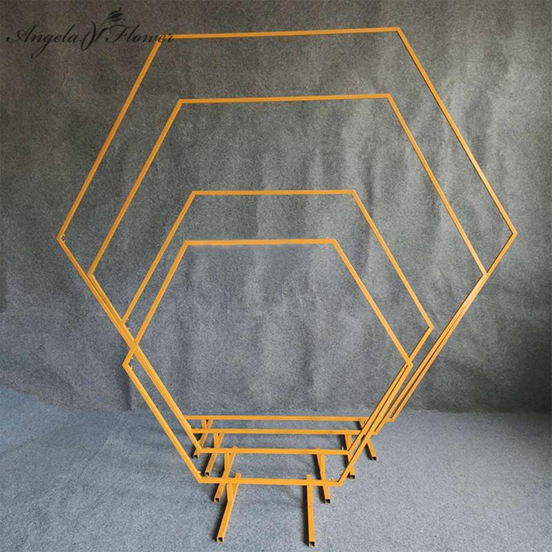 Party Decoration Wedding Props Hexagonal Arch Diamond Wrought Iron Shelf Decor Backdrop Road Lead Artificial Floral Stand Gold
Party Decoration Wedding Props Hexagonal Arch Diamond Wrought Iron Shelf Decor Backdrop Road Lead Artificial Floral Stand Gold