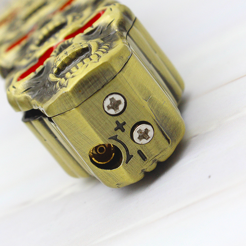 Multifunctional Butane Torch Windproof With Utility Knife Creative Skull Iatable Jet Oudoor Camping Survival Lighter W260202