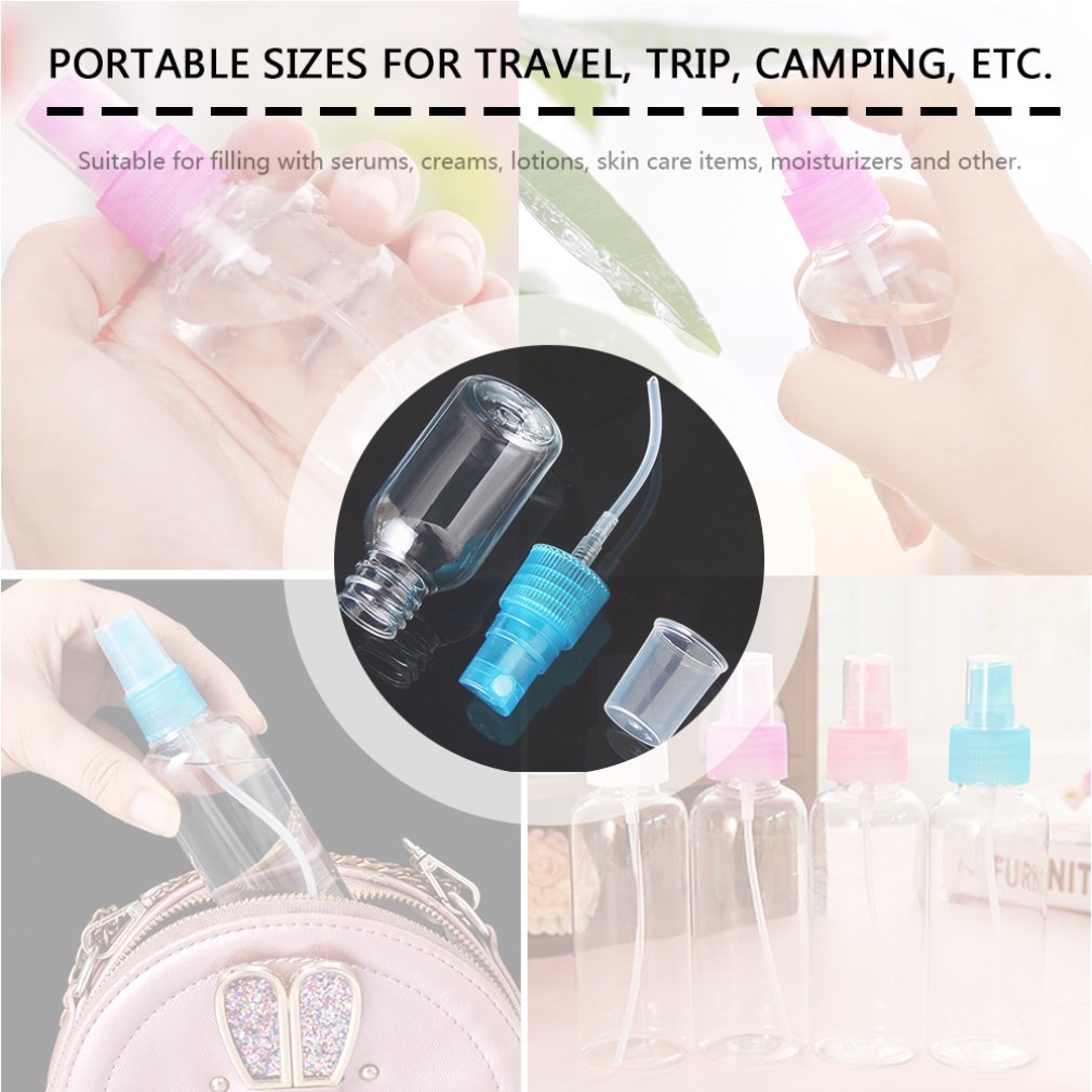 30/50/100Ml Make Small Gieter Spray bottle Cosmetic bottle Hydrating Plastic bottle Household animals Transparent portable