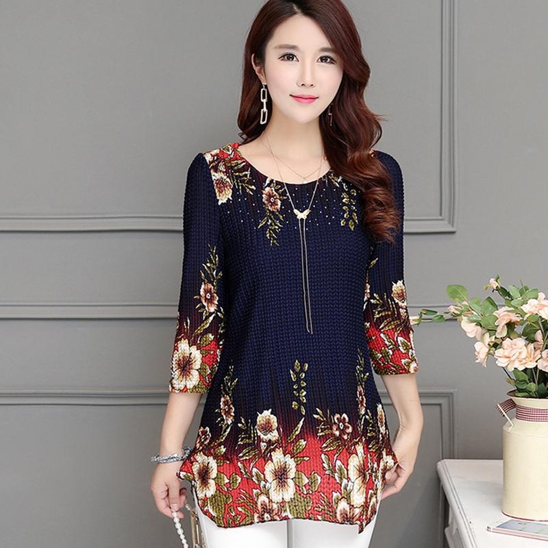 Women's Blouses & Shirts Vintage Women Blouse Casual Diamonds Flower Print Chiffon Shirt Ladies Elegant Long-Sleeved Spring Autumn Female To, Blue
Women's Blouses & Shirts Vintage Women Blouse Casual Diamonds Flower Print Chiffon Shirt Ladies Elegant Long-Sleeved Spring Autumn Female To, Blue