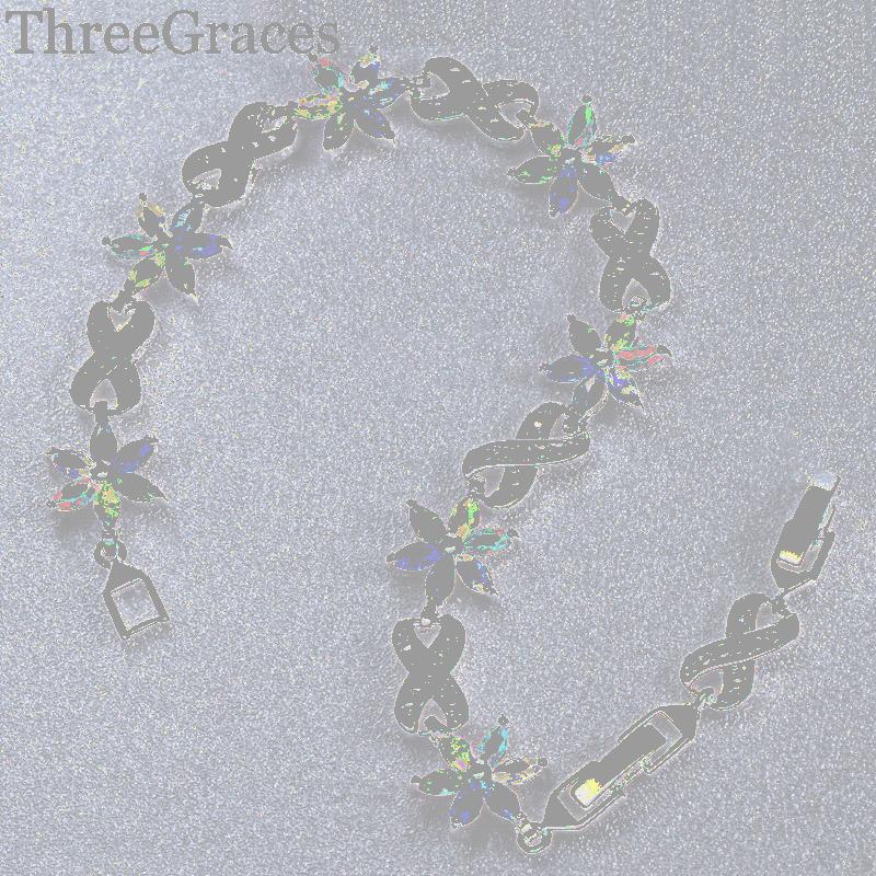 Charm Bracelets ThreeGraces Elegant Multi Color Cubic Zirconia Setting 925 Sterling Silver Infinity Flower For Women BA019, Golden;silver
Charm Bracelets ThreeGraces Elegant Multi Color Cubic Zirconia Setting 925 Sterling Silver Infinity Flower For Women BA019, Golden;silver