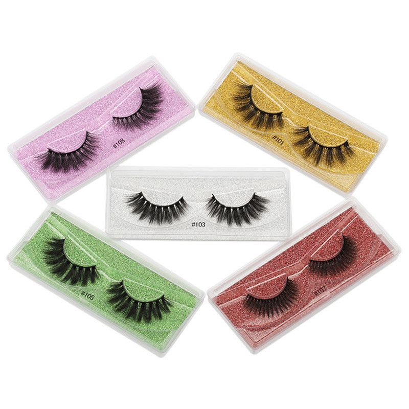 3D Mink Eyelashes 10 Styles Faux Eyelash Handmade Nature Soft False Eye Lashes Makeup Extension Instock