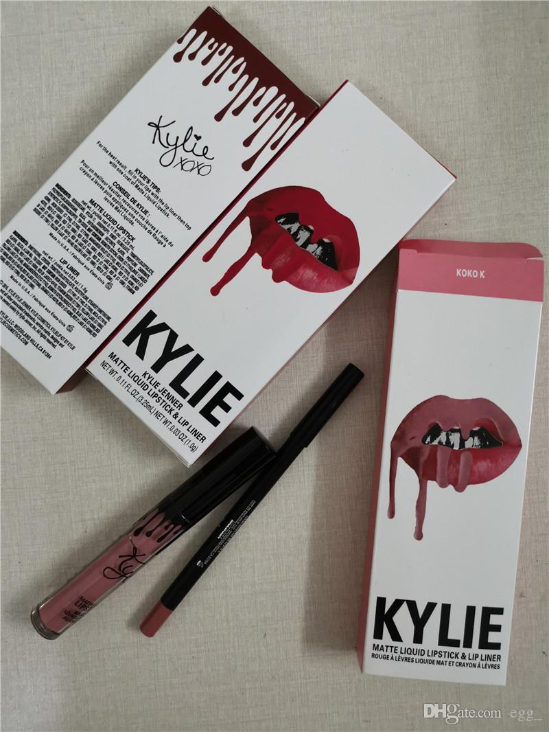 41 colors KYLIE JENNER lipstick lip gloss lipliner Lipkit Velvetine Liquid Matte kits Velvet LipGloss Makeup liner pencil in stock keyshadow
41 colors KYLIE JENNER lipstick lip gloss lipliner Lipkit Velvetine Liquid Matte kits Velvet LipGloss Makeup liner pencil in stock keyshadow