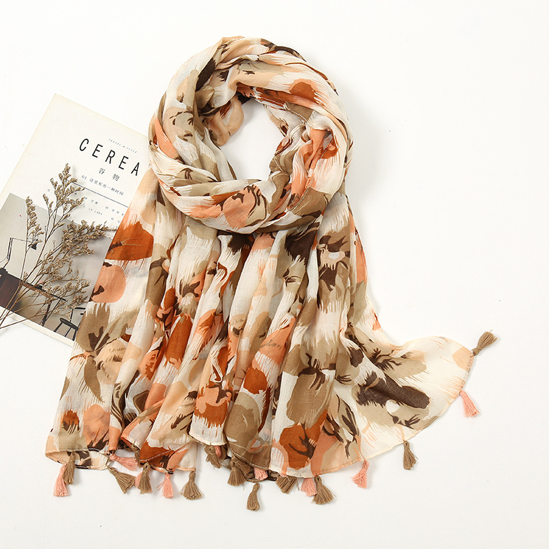 2021 Autumn and Winter Decorative Warm Polyester Printed Shawl Colorful Butterfly Cotton Linen Feel Silk Scarf Sunscreen No. 4
2021 Autumn and Winter Decorative Warm Polyester Printed Shawl Colorful Butterfly Cotton Linen Feel Silk Scarf Sunscreen No. 4