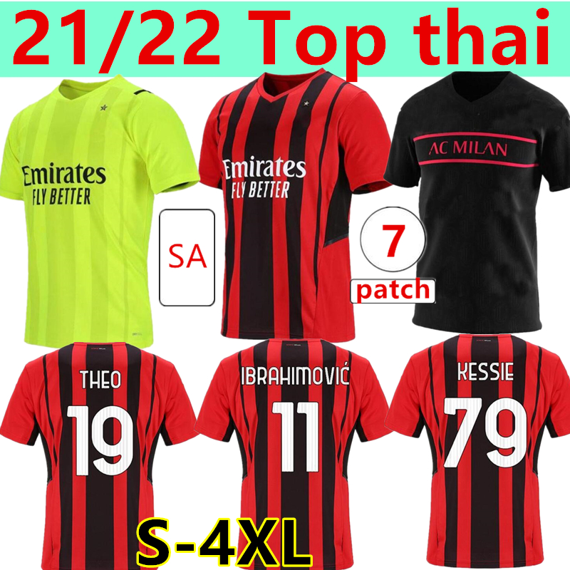 S-4XL AC Milan 21 22 soccer jersey IBRAHIMOVIC PAQUETA BENNACER TONALI ROMAGNOLI 2021 2022 CALHANOGLU REBIC Goalkeeper football shirt men kit, Black;yellow
S-4XL AC Milan 21 22 soccer jersey IBRAHIMOVIC PAQUETA BENNACER TONALI ROMAGNOLI 2021 2022 CALHANOGLU REBIC Goalkeeper football shirt men kit, Black;yellow