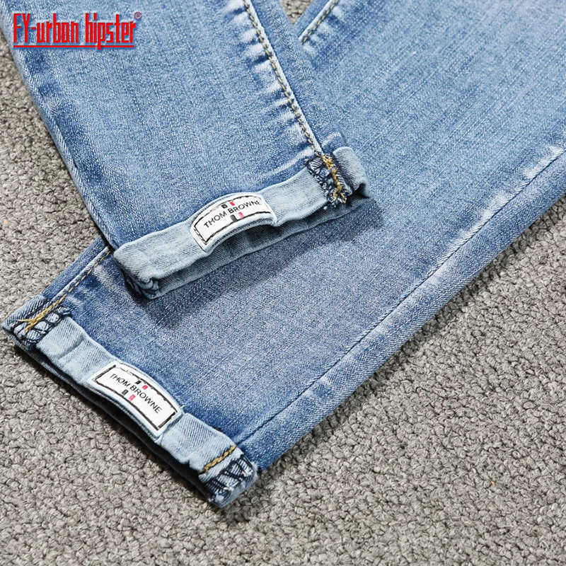 Plus size 5XL Lace up Stretch jeans woman patch cuff denim harem pants elastic Fashion women High waist pencil mujer 210922