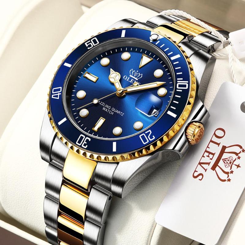 Wristwatches Fashion Men's Watch Luxury Gold Business Man Stainless Steel Quartz Waterproof Relogio Masculino Water Ghost Top Brand, Blue
Wristwatches Fashion Men's Watch Luxury Gold Business Man Stainless Steel Quartz Waterproof Relogio Masculino Water Ghost Top Brand, Blue