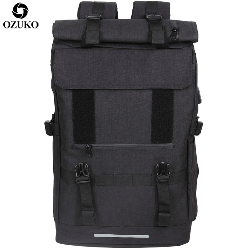 OZUKO 40L Large Capacity Travel Backpacks Men USB Charge Laptop Backpack For Teenagers Multifunction Travel Male School Bag 211203, Black
OZUKO 40L Large Capacity Travel Backpacks Men USB Charge Laptop Backpack For Teenagers Multifunction Travel Male School Bag 211203, Black