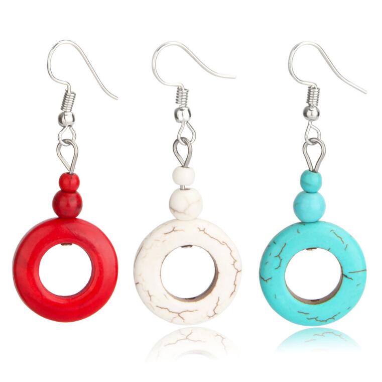 women's O-shaped circle Tibetan silver turquoise Dangle Chandelier earrings GSTQE105 fashion gift national style women DIY earring
women's O-shaped circle Tibetan silver turquoise Dangle Chandelier earrings GSTQE105 fashion gift national style women DIY earring